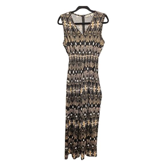 CATO Black and Gold Printed Jumpsuit - Size Large - Picture 1 of 10